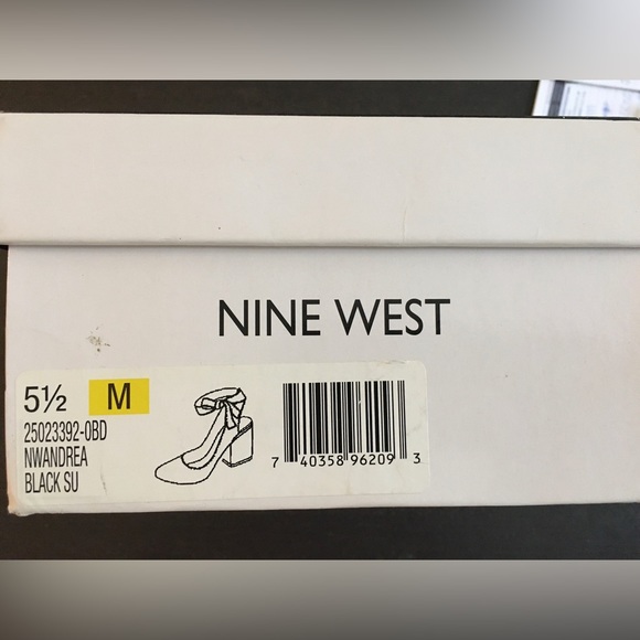 NINE WEST Black Strappy Heels - Picture 4 of 5